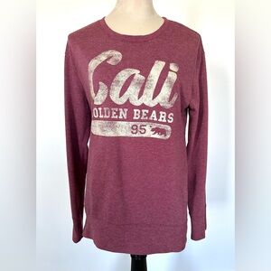 California Golden Bears sweatshirt maroon and tan size XL long sleeve